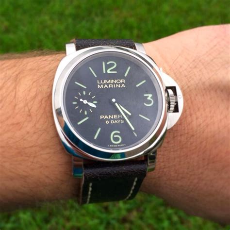 panerai luminor marina fake vs real|fake panerai watch.